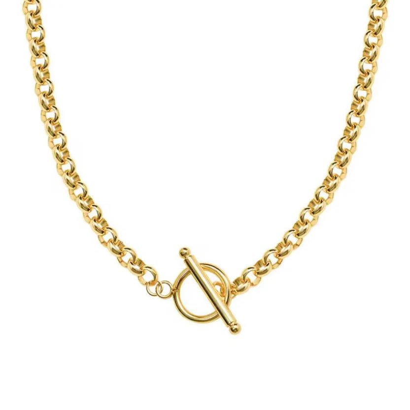Indigo Gold Chain Necklace Zaya Collective