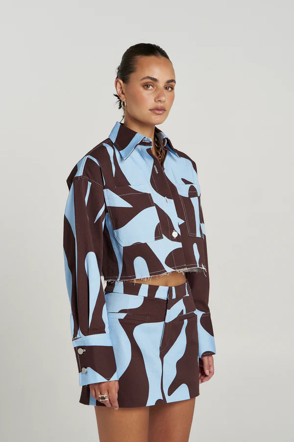 Cropped Shacket - Mirage Summi Summi
