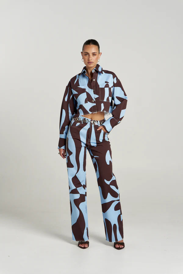Cropped Shacket - Mirage Summi Summi