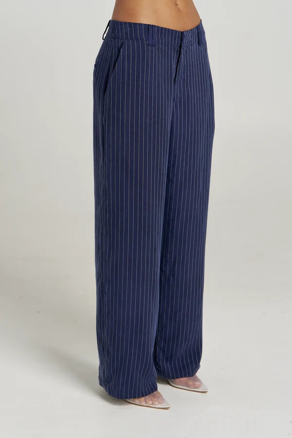 Boss Pant - Navy Pinstripe Summi Summi