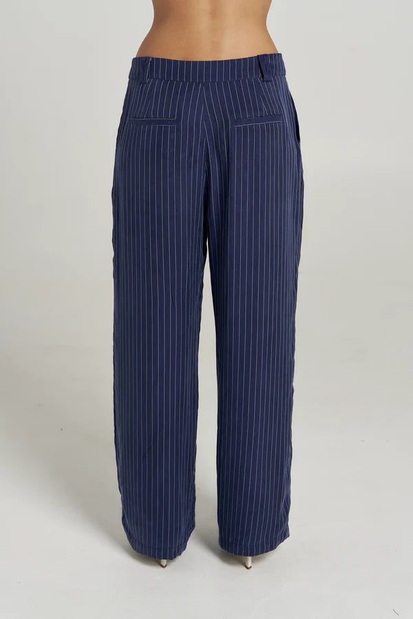 Boss Pant - Navy Pinstripe Summi Summi