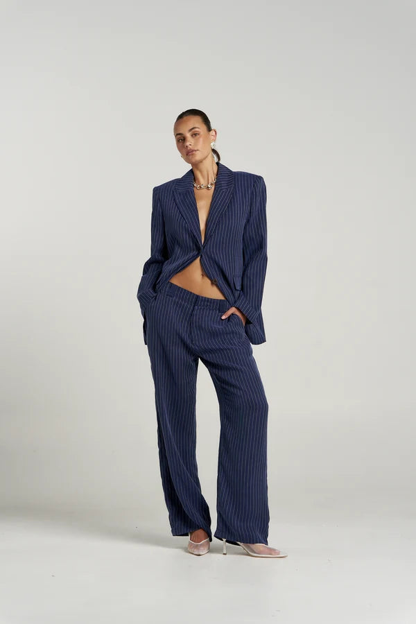 Boss Pant - Navy Pinstripe Summi Summi