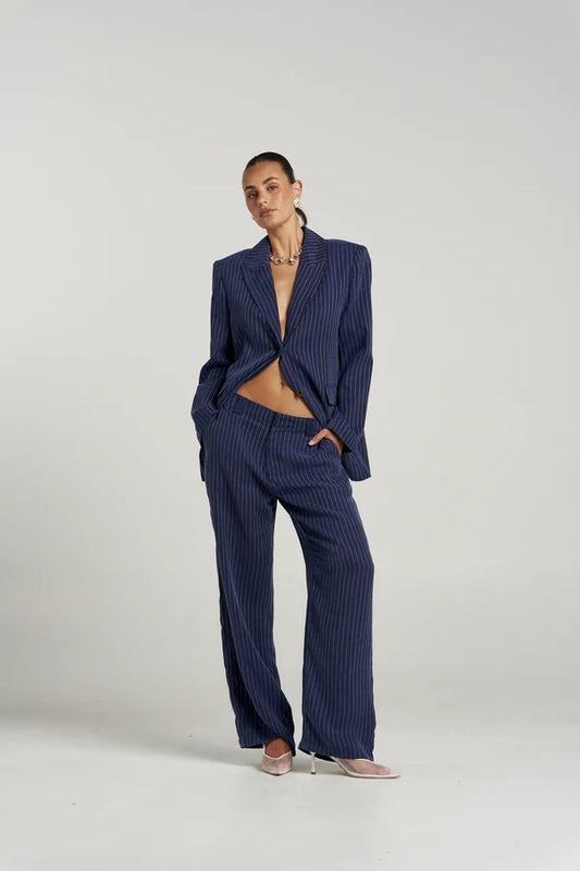 Boss Pant - Navy Pinstripe Summi Summi