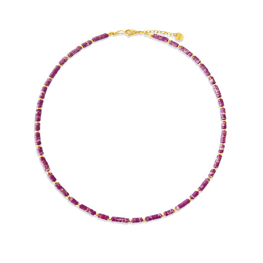 Purple Jasper Alaia Necklace - 50cm Carly Paiker