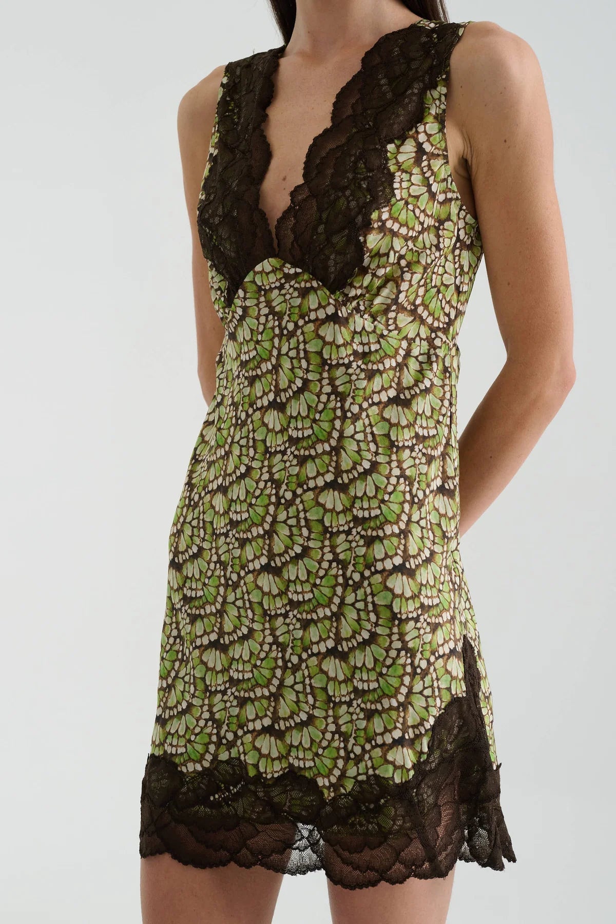 Annie Silk Mini Dress - Papillion Rowie