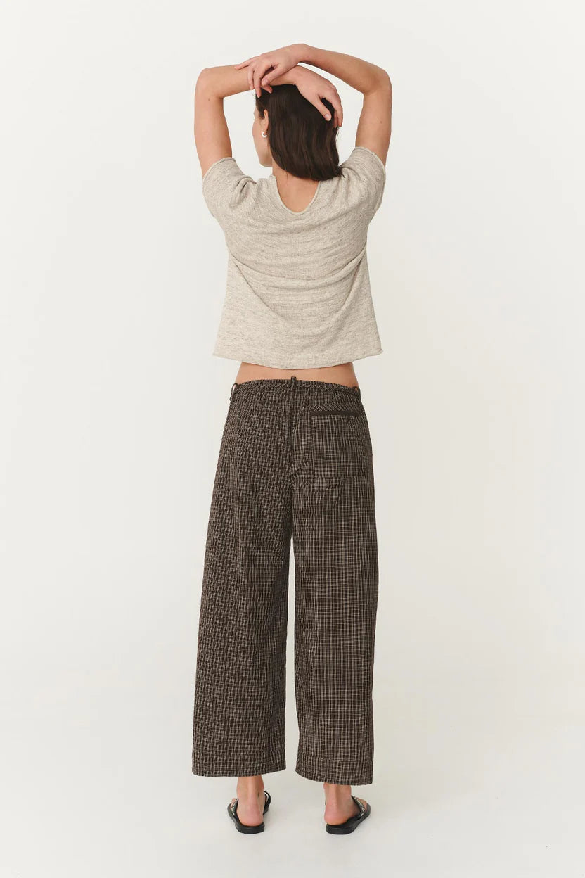 Gabe Lounge Pants - Cacao Check Rowie