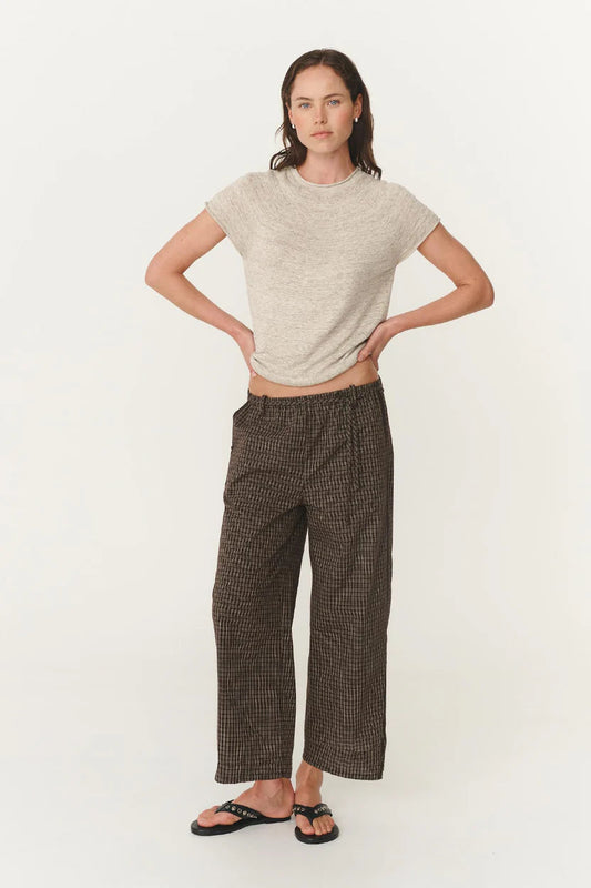 Gabe Lounge Pants - Cacao Check Rowie
