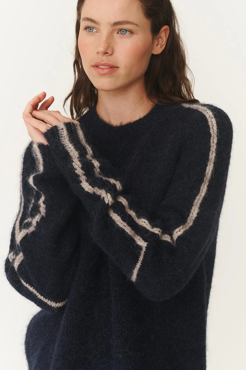 Lara Knit Jumper - Midnight Rowie