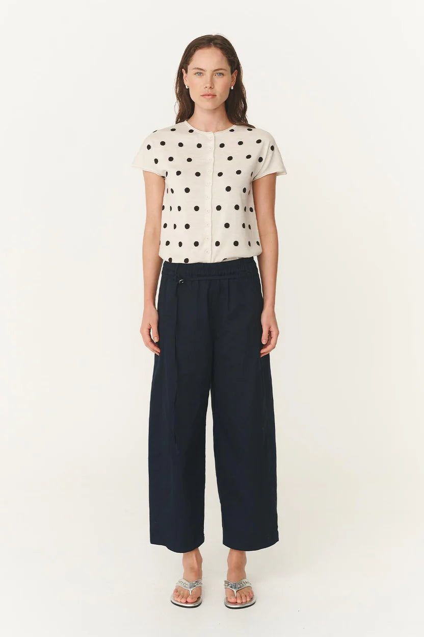 Maryanne Barrel Leg Pants - Ink Rowie