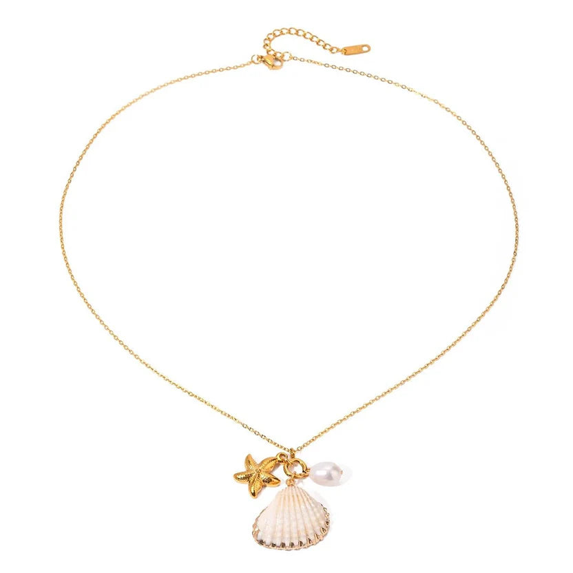 Soleil Shell Necklace Zaya Collective