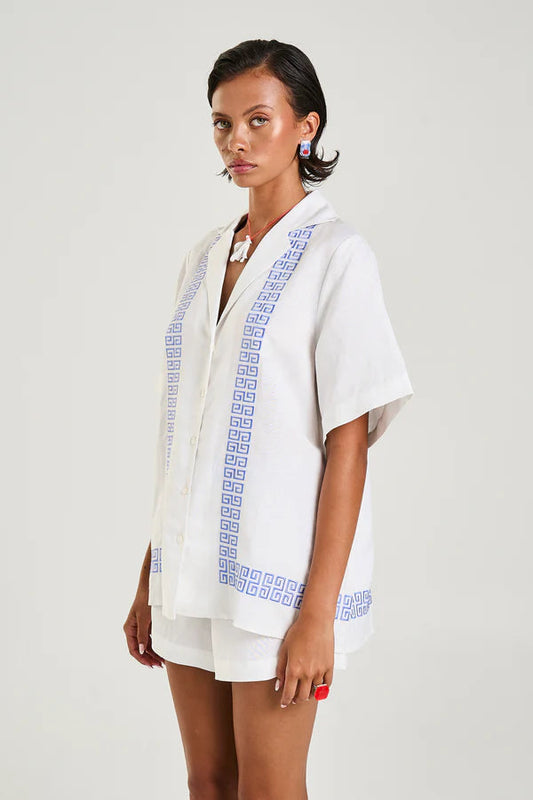 Collared SS Shirt - Sol Script Summi Summi