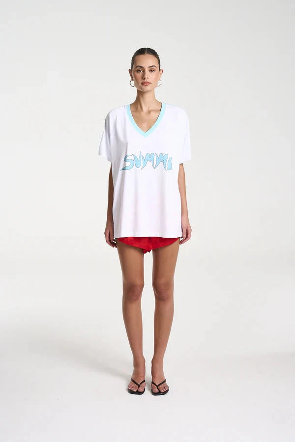 Summi Tee - White/Aqua Summi Summi