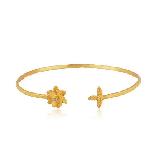 Petal Thorn Gold Cuff Tania Claire