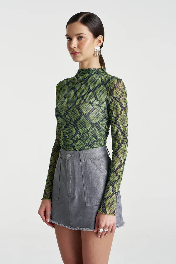 Mesh LS Rouched Skivvy - Viper Summi Summi