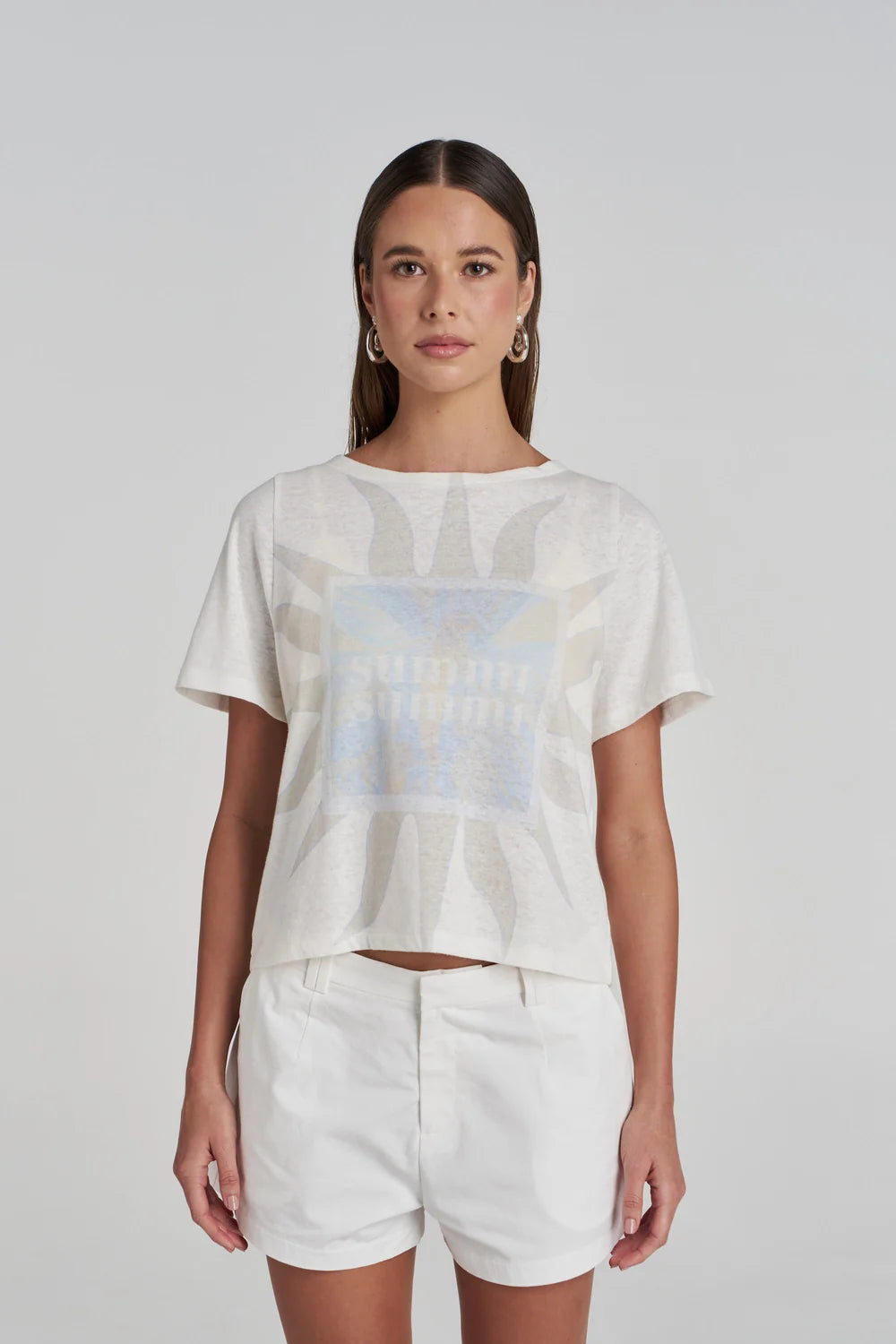 Orchid Sun Tee - White Summi Summi
