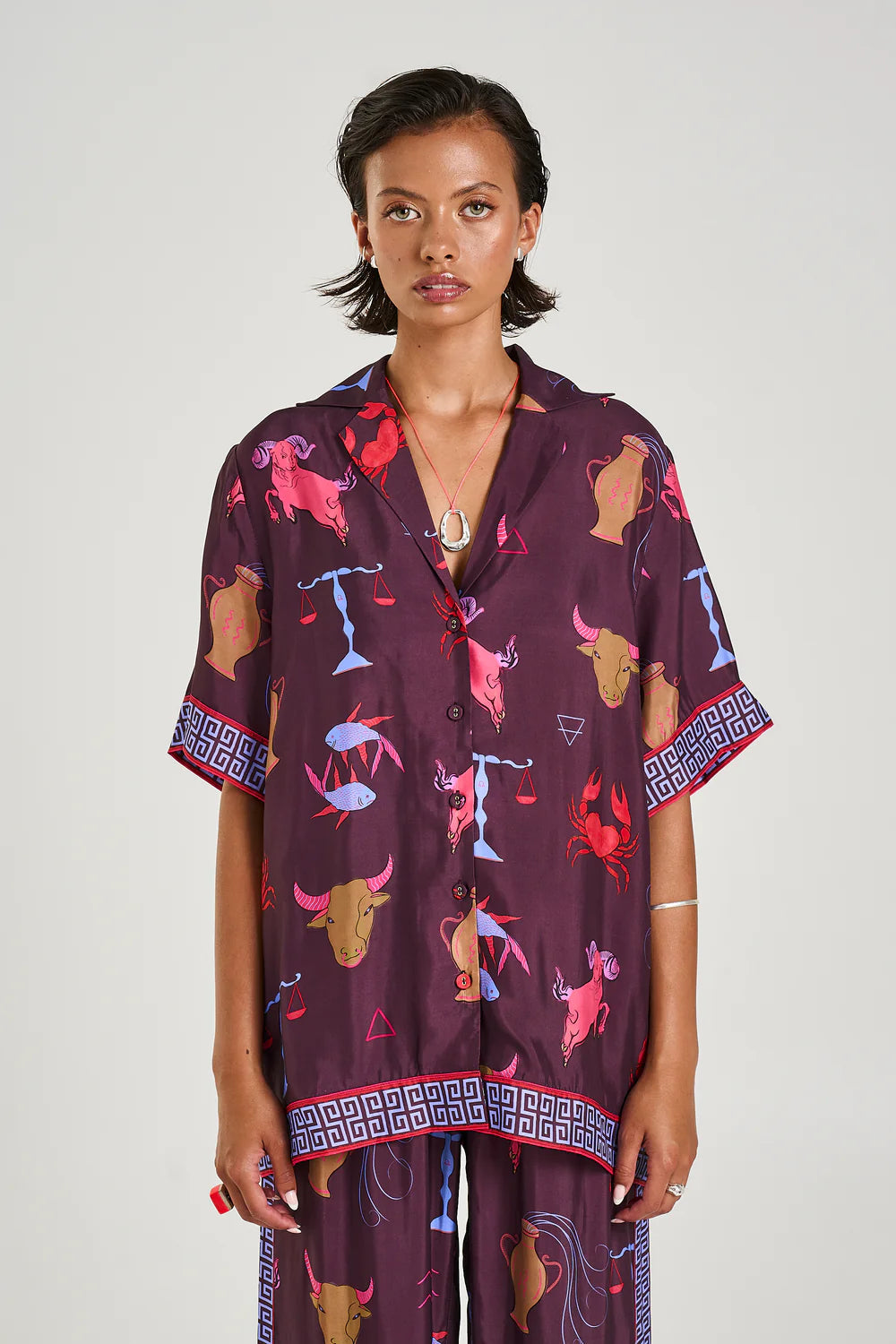 Button Up SS Shirt - Zodiac Summi Summi
