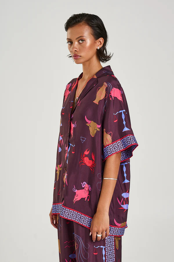 Button Up SS Shirt - Zodiac Summi Summi
